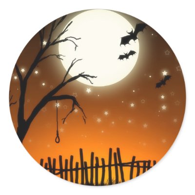 Halloween Spooky Silhouettes Sticker