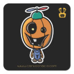 Halloween Stickers - Cartoon Peter Pumpkin Head