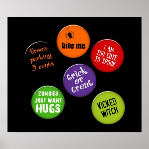 halloween text-poster