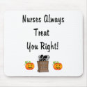 Halloween Treat For Nurses mousepads