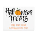 halloween treats postcards