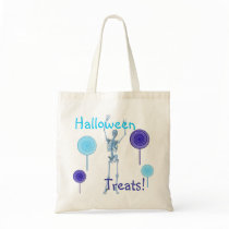 "Halloween Treats!" Skeleton and Lollipops Bags
