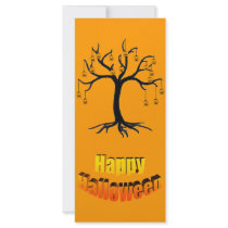 Halloween Tree Jackolanterns Personalized Rack Card