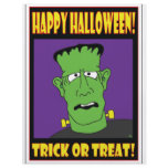 HALLOWEEN TRICK OR TREAT CARD flyers