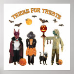 Halloween Trick or Treat Dogs posters