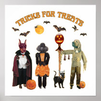 Halloween Trick or Treat Dogs Print