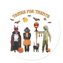 Halloween Trick or Treat Dogs Stickers