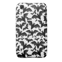 Halloween Vampire Bats iPhone 3 Case
