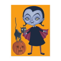 Halloween Vampire Post Card