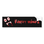 Halloween Vampire teeth bumper stickers