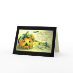 Halloween Vintage card "Funny mice cute"