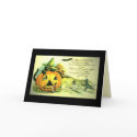 Halloween Vintage card "Funny mice cute"