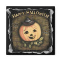 Halloween Vintage Pumpkin Fridge Magnet