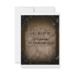 Halloween Wedding-Aged Rose RSVP Card Invite