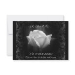 Halloween Wedding-White Rose RSVP Cards Announcement