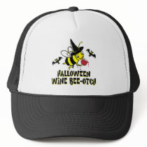 Halloween Wine Beeotch Mesh Hats