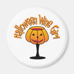 Halloween Wine Girl Magnet