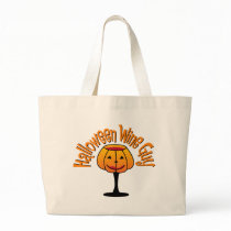 Halloween Wine Guy Canvas Bag