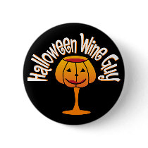Halloween Wine Guy Pin