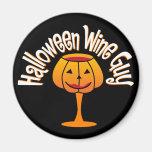 Halloween Wine Guy Fridge Magnet