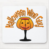 Halloween Wine Guy Mouse Mat