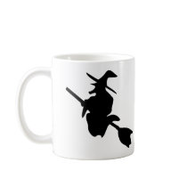 halloween witch black icon mug