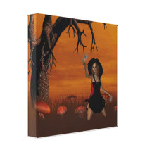 Halloween Witch Canvas Print