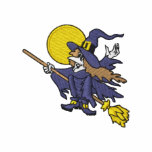 Halloween Witch embroidered shirts