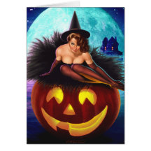 "Halloween Witch" Greeting Cards