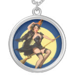 Halloween Witch Pin Up Girl Pendants