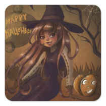 Halloween Witch Stickers