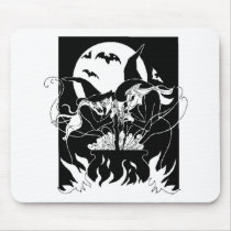 Halloween Witches Mouse Pad