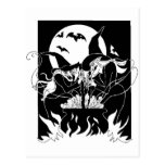 Halloween Witches Postcard