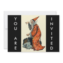 Halloween Wizard Invitation