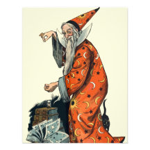 Halloween Wizard Personalized Announcements