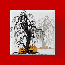 Halloween wood buttons