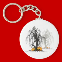 Halloween wood keychains
