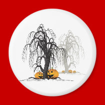 Halloween wood magnets