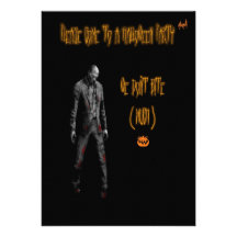 hallowen party personalized invite