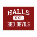 Halls - Red Devils - High - Knoxville Tennessee postcards