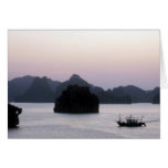 halong bay silhouette cards