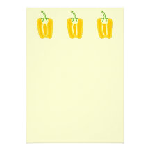 Halved Yellow Bell Pepper. Announcement
