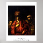 Haman Disgraced By Rembrandt Harmenszoon Van Rijn Posters