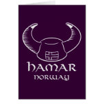 Hamar Norway Viking Hat cards