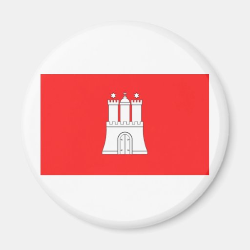 Hamburg Flag Refrigerator Magnets