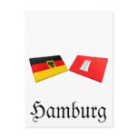Hamburg, Germany Flag Tiles postcards