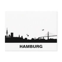 HAMBURG Skyline - Postkarte / Grußkarte