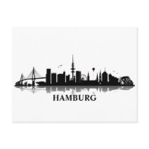 HAMBURG Skyline - Postkarte / Grußkarte