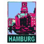 Hamburg Travel Poster t-shirts