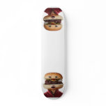 Hamburger Head Man over white skateboards